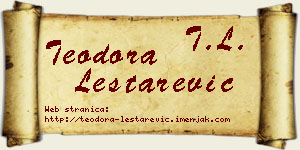 Teodora Leštarević vizit kartica